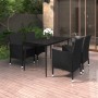 5-piece garden dining set with synthetic rattan and glass cushions by vidaXL, Garden sets - Ref: Foro24-3099735, Price: 361,8...