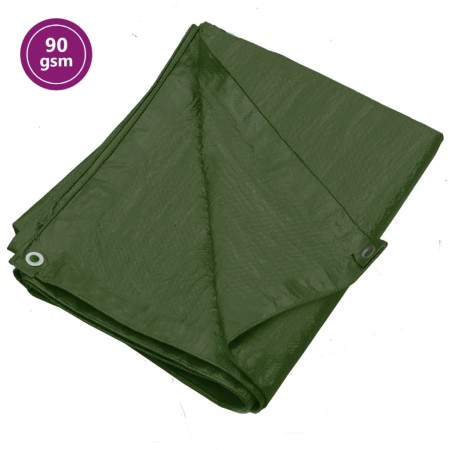 Green HDPE tarpaulin 90 g/m² 2x3 m by vidaXL, Waterproof tarpaulins - Ref: Foro24-151513, Price: 12,21 €, Discount: %