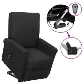 Sillón elevable tela negro de vidaXL, Sillones - Ref: Foro24-3098144, Precio: 385,99 €, Descuento: %