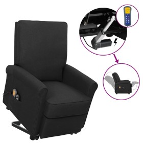 Black fabric elevating massage chair by vidaXL, Electric massage chairs - Ref: Foro24-3098150, Price: 396,99 €, Discount: %