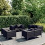 Gartensofa Set 8 Stück dunkelgraue synthetische Rattankissen von vidaXL, Gartensets - Ref: Foro24-3099808, Preis: 689,57 €, R...