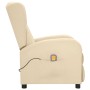 Sillón de masaje elevable tela color crema de vidaXL, Sillones de masaje eléctricos - Ref: Foro24-3098240, Precio: 252,59 €, ...