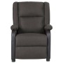 Sillón reclinable masaje cuero sintético y tela gris oscuro de vidaXL, Sillones de masaje eléctricos - Ref: Foro24-3098377, P...