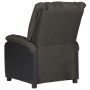 Sillón reclinable masaje cuero sintético y tela gris oscuro de vidaXL, Sillones de masaje eléctricos - Ref: Foro24-3098377, P...