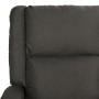 Sillón reclinable masaje cuero sintético y tela gris oscuro de vidaXL, Sillones de masaje eléctricos - Ref: Foro24-3098377, P...