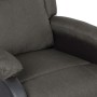 Sillón reclinable masaje cuero sintético y tela gris oscuro de vidaXL, Sillones de masaje eléctricos - Ref: Foro24-3098377, P...