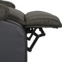 Sillón reclinable masaje cuero sintético y tela gris oscuro de vidaXL, Sillones de masaje eléctricos - Ref: Foro24-3098377, P...