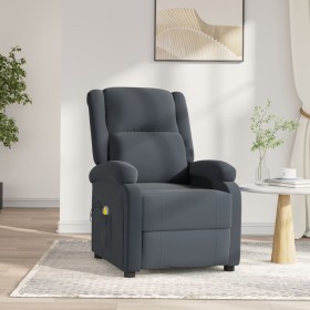 Sillón de masaje eléctrico terciopelo gris oscuro de vidaXL, Sillones de masaje eléctricos - Ref: Foro24-3098405, Precio: 301...