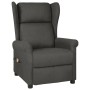 Sillón orejero de masaje eléctrico tela gris oscuro de vidaXL, Sillones de masaje eléctricos - Ref: Foro24-3098332, Precio: 2...