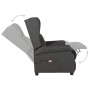 Sillón orejero de masaje eléctrico tela gris oscuro de vidaXL, Sillones de masaje eléctricos - Ref: Foro24-3098332, Precio: 2...