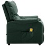 Sillón de masaje eléctrico tela verde oscuro de vidaXL, Sillones de masaje eléctricos - Ref: Foro24-3098436, Precio: 292,03 €...