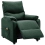 Sillón de masaje eléctrico tela verde oscuro de vidaXL, Sillones de masaje eléctricos - Ref: Foro24-3098436, Precio: 292,03 €...