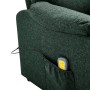 Sillón de masaje eléctrico tela verde oscuro de vidaXL, Sillones de masaje eléctricos - Ref: Foro24-3098436, Precio: 292,03 €...