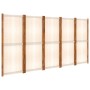 Divider screen with 5 cream white panels 350x180 cm by vidaXL, Room dividers - Ref: Foro24-319185, Price: 176,47 €, Discount: %