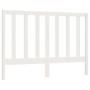 Solid white pine wood bed headboard 156x4x100 cm by vidaXL, Headboards and footboards - Ref: Foro24-817696, Price: 50,92 €, D...