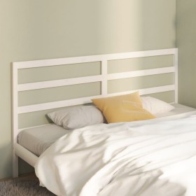 Solid white pine wood bed headboard 186x4x100 cm by vidaXL, Headboards and footboards - Ref: Foro24-817656, Price: 43,99 €, D...