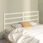 Solid white pine wood bed headboard 186x4x100 cm by vidaXL, Headboards and footboards - Ref: Foro24-817656, Price: 43,02 €, D...