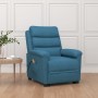 Sillón de masaje elevable terciopelo azul de vidaXL, Sillones de masaje eléctricos - Ref: Foro24-3098316, Precio: 409,39 €, D...