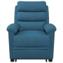 Sillón de masaje elevable terciopelo azul de vidaXL, Sillones de masaje eléctricos - Ref: Foro24-3098316, Precio: 409,39 €, D...