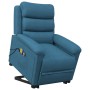 Sillón de masaje elevable terciopelo azul de vidaXL, Sillones de masaje eléctricos - Ref: Foro24-3098316, Precio: 409,39 €, D...