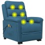 Sillón de masaje elevable terciopelo azul de vidaXL, Sillones de masaje eléctricos - Ref: Foro24-3098316, Precio: 409,39 €, D...