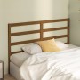 Honey brown solid pine wood bed headboard 141x4x100 cm by vidaXL, Headboards and footboards - Ref: Foro24-817638, Price: 25,6...