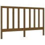 Double bed frame with honey brown wooden headboard by vidaXL, Beds and slatted bases - Ref: Foro24-3193799, Price: 152,42 €, ...