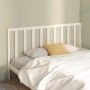 Solid white pine wood bed headboard 206x4x100 cm by vidaXL, Headboards and footboards - Ref: Foro24-817711, Price: 50,05 €, D...