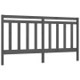 Solid gray pine wood bed headboard 206x4x100 cm by vidaXL, Headboards and footboards - Ref: Foro24-817812, Price: 39,99 €, Di...