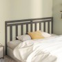 Solid gray pine wood bed headboard 206x4x100 cm by vidaXL, Headboards and footboards - Ref: Foro24-817812, Price: 39,99 €, Di...