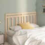 Solid pine wood bed headboard 146x4x100 cm by vidaXL, Headboards and footboards - Ref: Foro24-817790, Price: 33,47 €, Discoun...