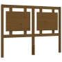 Double bed frame with honey brown wooden headboard by vidaXL, Beds and slatted bases - Ref: Foro24-3194024, Price: 165,59 €, ...