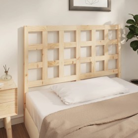 Solid pine wood bed headboard 125.5x4x100 cm by vidaXL, Headboards and footboards - Ref: Foro24-817880, Price: 27,99 €, Disco...