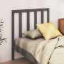 Solid gray pine wood bed headboard 96x4x100 cm by vidaXL, Headboards and footboards - Ref: Foro24-817672, Price: 36,49 €, Dis...