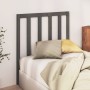 Solid gray pine wood bed headboard 96x4x100 cm by vidaXL, Headboards and footboards - Ref: Foro24-817672, Price: 36,49 €, Dis...