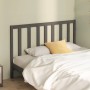 Solid gray pine wood bed headboard 126x4x100 cm by vidaXL, Headboards and footboards - Ref: Foro24-817732, Price: 33,99 €, Di...