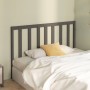 Solid gray pine wood bed headboard 126x4x100 cm by vidaXL, Headboards and footboards - Ref: Foro24-817732, Price: 33,99 €, Di...