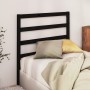 Solid black pine wood bed headboard 106x4x100 cm by vidaXL, Headboards and footboards - Ref: Foro24-817629, Price: 21,99 €, D...