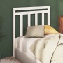 Solid white pine wood bed headboard 96x4x100 cm by vidaXL, Headboards and footboards - Ref: Foro24-817771, Price: 34,36 €, Di...