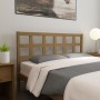 Honey brown pine solid wood bed headboard 145.5x4x100 cm by vidaXL, Headboards and footboards - Ref: Foro24-817893, Price: 32...