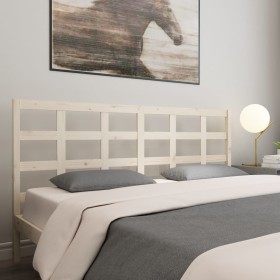 Solid pine wood bed headboard 185.5x4x100 cm by vidaXL, Headboards and footboards - Ref: Foro24-817905, Price: 42,99 €, Disco...