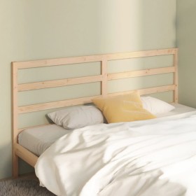 Solid pine wood bed headboard 206x4x100 cm by vidaXL, Headboards and footboards - Ref: Foro24-817660, Price: 38,99 €, Discoun...