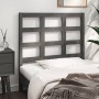 Solid gray pine wood bed headboard 105.5x4x100 cm by vidaXL, Headboards and footboards - Ref: Foro24-817877, Price: 36,99 €, ...