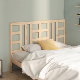 Solid pine wood bed headboard 166x4x100 cm by vidaXL, Headboards and footboards - Ref: Foro24-817850, Price: 44,99 €, Discoun...