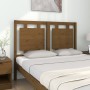 Solid pine wood bed headboard honey brown 125.5x4x100 cm by vidaXL, Headboards and footboards - Ref: Foro24-817933, Price: 54...