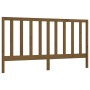 Honey brown solid pine wood bed headboard 206x4x100 cm by vidaXL, Headboards and footboards - Ref: Foro24-817713, Price: 57,0...