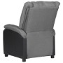 Sillón reclinable masaje cuero sintético y tela gris claro de vidaXL, Sillones de masaje eléctricos - Ref: Foro24-3098376, Pr...