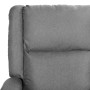 Massage recliner synthetic leather and light gray fabric by vidaXL, Electric massage chairs - Ref: Foro24-3098376, Price: 240...