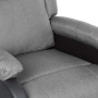 Sillón reclinable masaje cuero sintético y tela gris claro de vidaXL, Sillones de masaje eléctricos - Ref: Foro24-3098376, Pr...