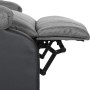 Sillón reclinable masaje cuero sintético y tela gris claro de vidaXL, Sillones de masaje eléctricos - Ref: Foro24-3098376, Pr...